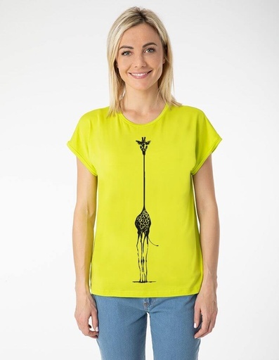 [WMTS005-650GIR-SS22] Laura T-shirt in fibra di eucalipto
