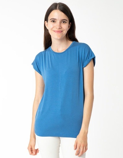 [WMTS005-034000-SS22] Laura T-shirt in fibra di eucalipto
