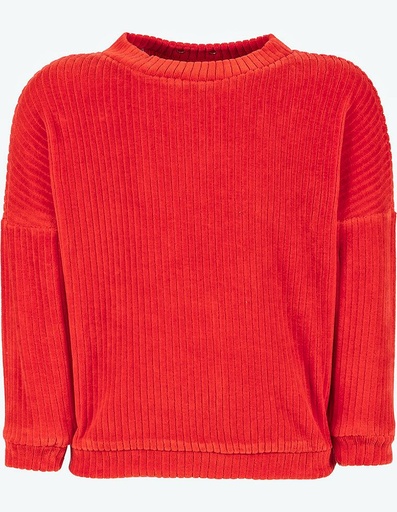 [BNSW002-155000-FW22] Suli Corderoi Sweatshirt - 'molten lava' red