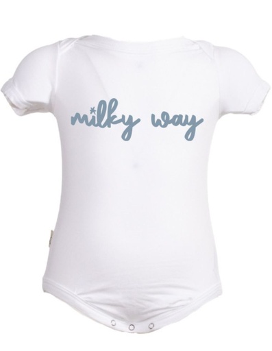 [BNBD002-020MIL-SS23] Cora Eucalyptus Fibre Bodysuit - Milky Way print