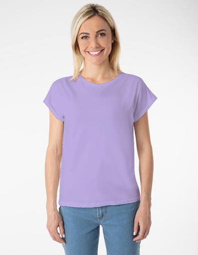 [WMTS005-716000-SS23] T-shirt Laura in Fibra di Eucalipto - lilla