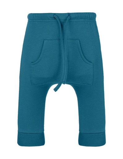 [BNTR003-434000-FW23] Pantaloni Marco Neonati in Cotone Organico - color blu