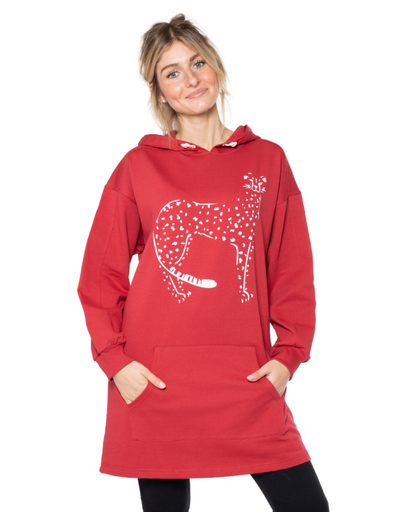 [WMSW005S863AW19CHE] Vera organic cotton sweater cheetah 