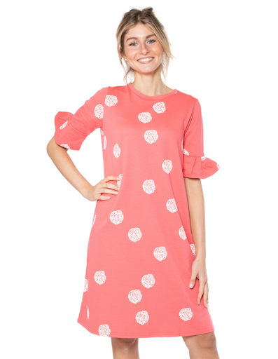 [WMDR012A119SS19000] Lotti Vestito in Cotone Organico - rosa chiaro