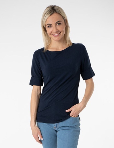 [WMTS013-267000-NOS] Giovanna T-Shirt in Eucaliptus