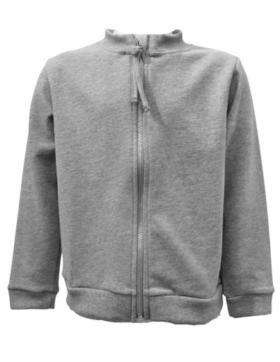 [KNSW001-305WHP] Grey sweatshirt Organic Cotton Uriel