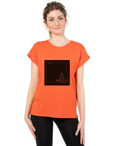 [WMTS005-156YOG] Tencel T-Shirt Laura - Yoga
