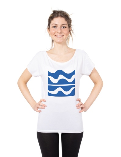 [WMTS001-020WAV] Ecological T-Shirt Eucalyptus Elisabeth - waves