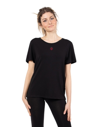 [WMTS020-010COC] Nora T-Shirt Ecosostenibile - coccinella